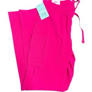 Bright Pink Scrub Pants